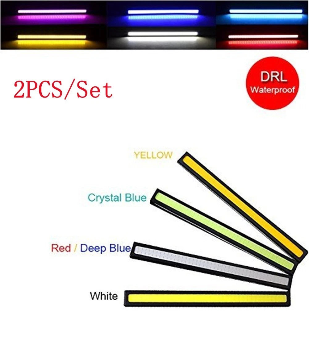 2Pcs Waterproof COB LED Car Light for DC12V Vehicles