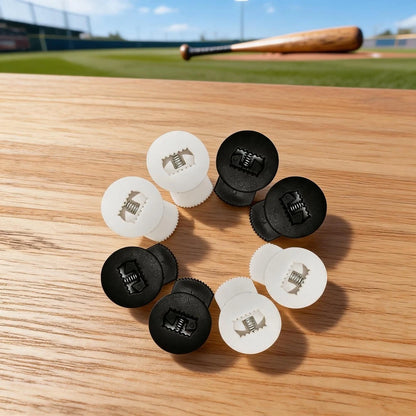 8 Pack Baseball Glove Spring Locks - Plastic Single Hole Cord Locks