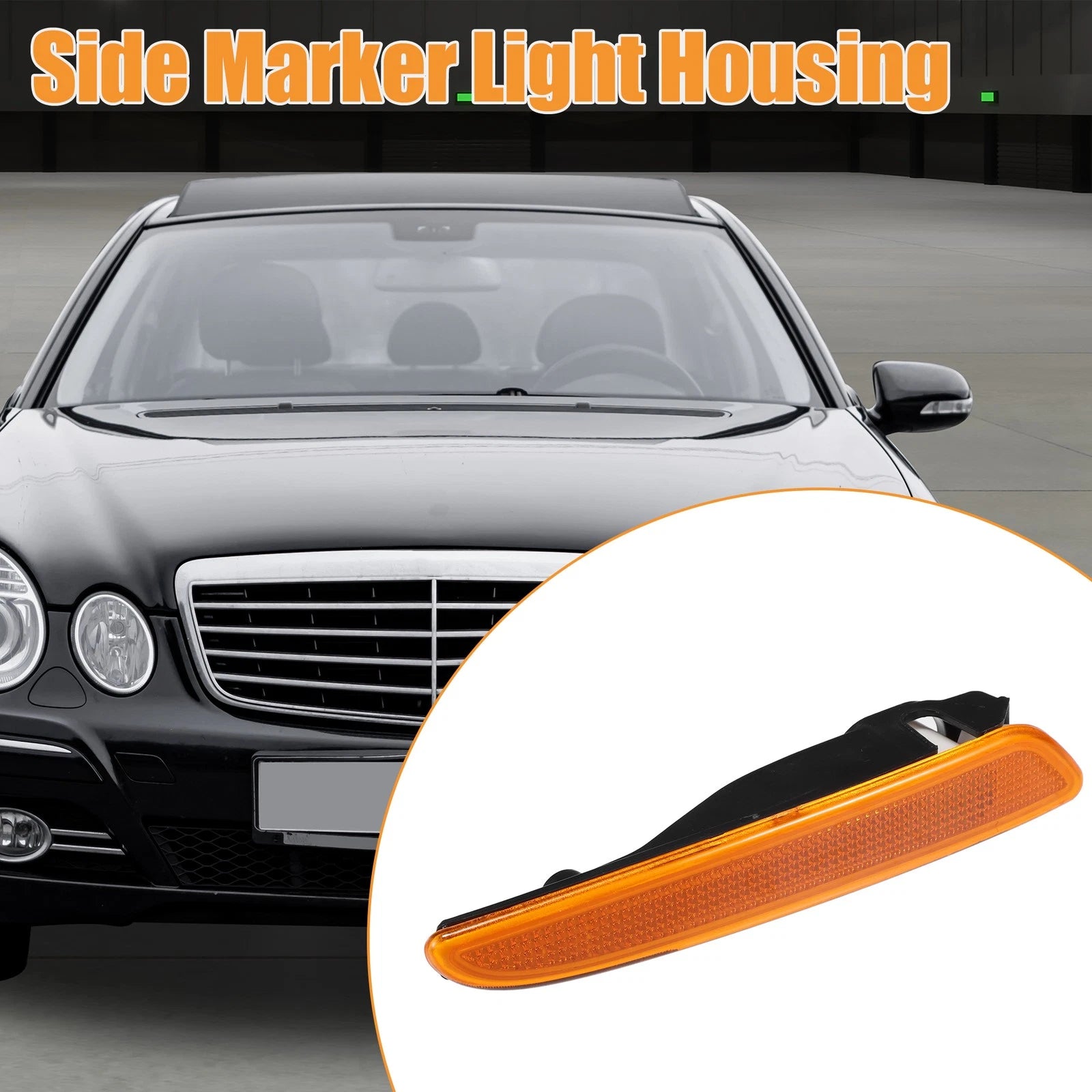 Car Side Marker Light Housing for Mercedes-Benz E320 2007-2009 Left