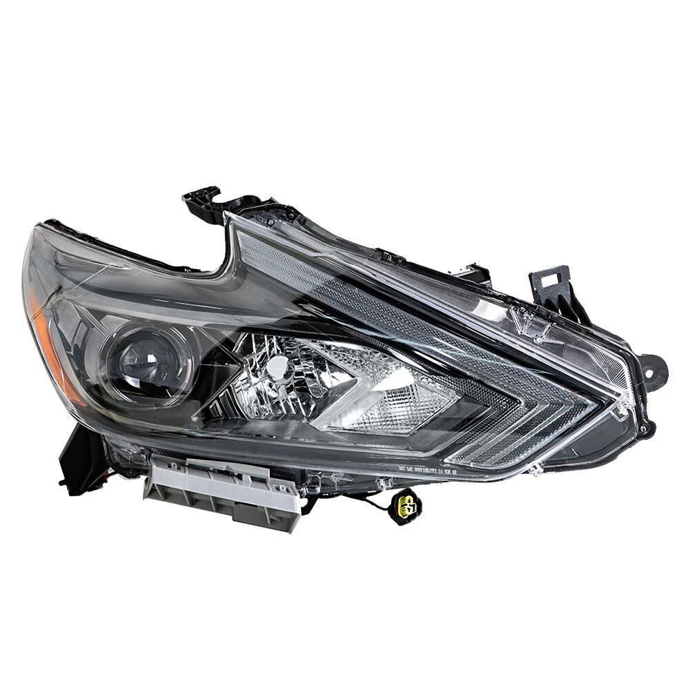 Passenger Right Side Headlight for Nissan Altima (2016–2018) Halogen Black