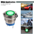 5 Pcs 16mm LED Waterproof Indicator Light for