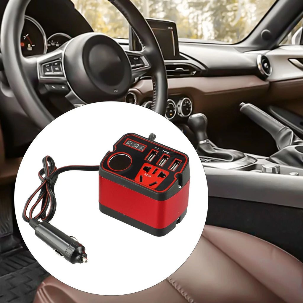 Car Battery Powered Inverter Adapter for Multiple Devices (2010–2023)