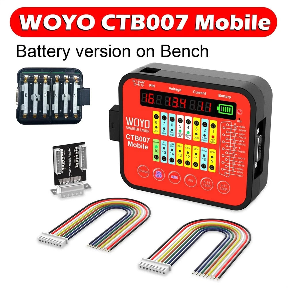 WOYO ECU Circuit Board Testing Tool With 120Ω Resistors on Bench, CTB007 MOBILE