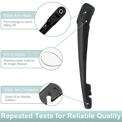 Set of 2 Rear Windshield Wiper Blade Arms for Honda Vezel (2015–2017)