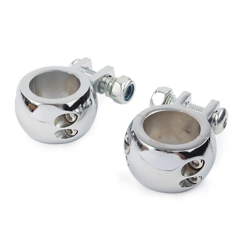 Engine Crash Bar Foot Peg Mount Clamp Bracket for Harley (1-1/4" 32mm)