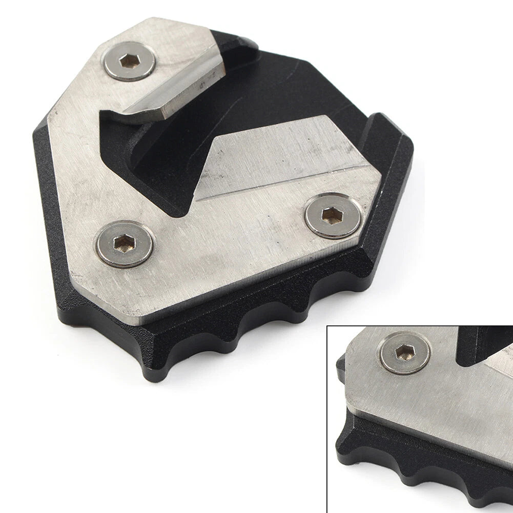 Kickstand Side Stand Enlarger Foot Support Plate for BMW S1000XR (2014–2018) Black