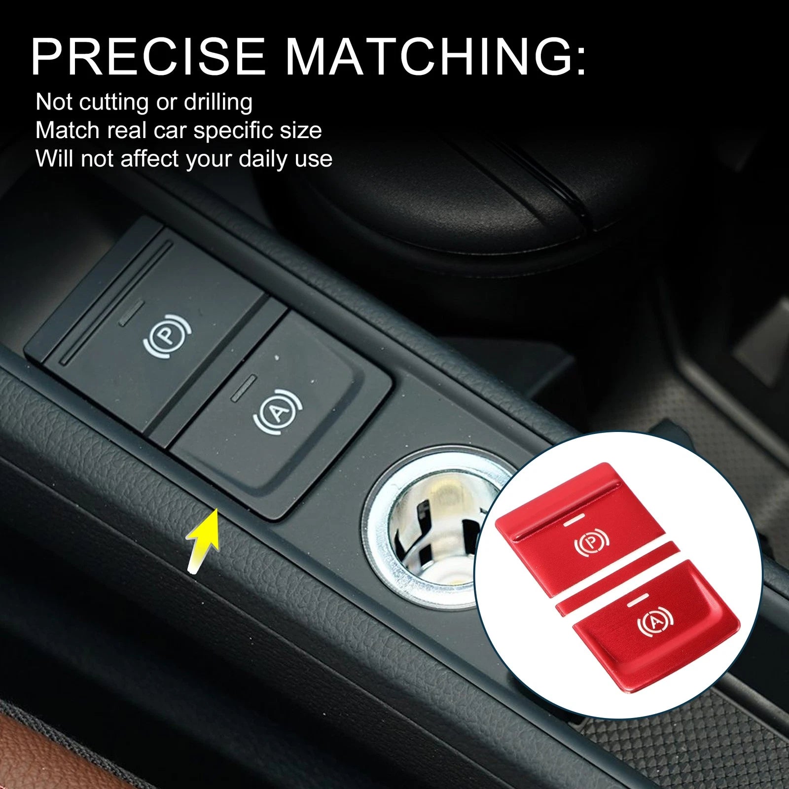 Electronic Parking Brake Switch Button Sticker for Audi Q3 (2019–2020)