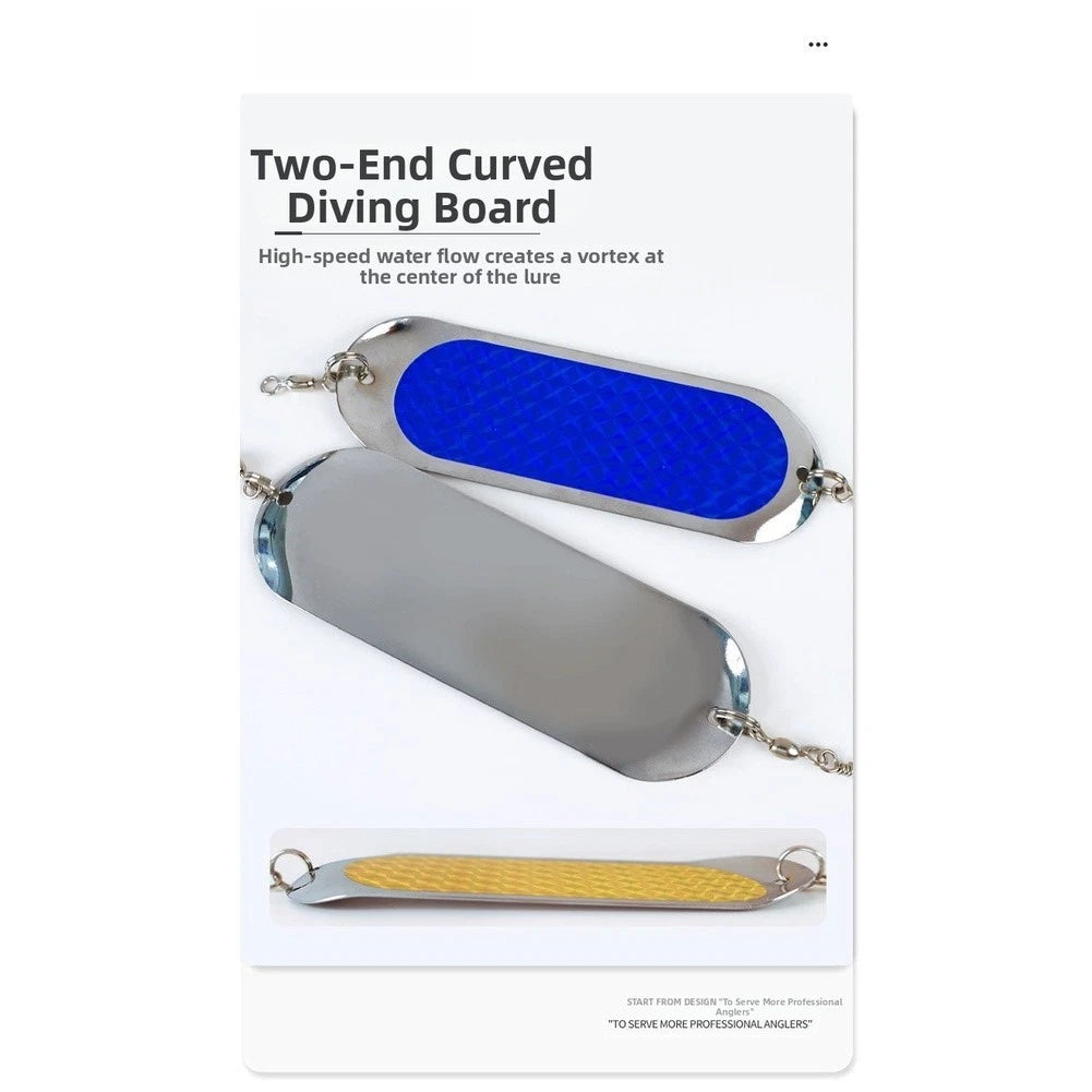 Saltwater Trolling Flash Board Lure for Salmon (Reflective Design)
