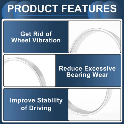 Set of 4 Wheel Hub Centric Rings for Car (OD 72.1mm ID 68.1mm)