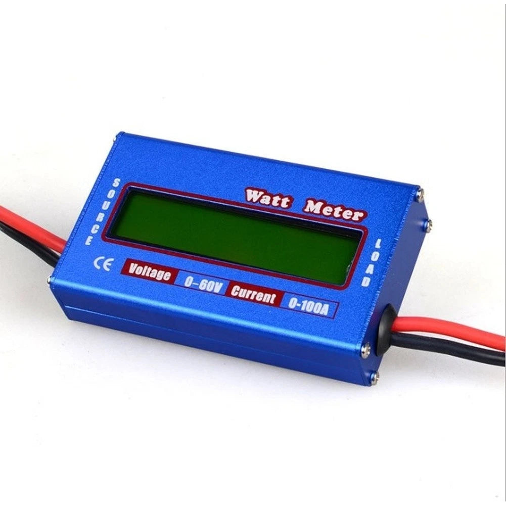 RC watt meter for aircraft 0-100A continuous 50A 0-60V voltage range