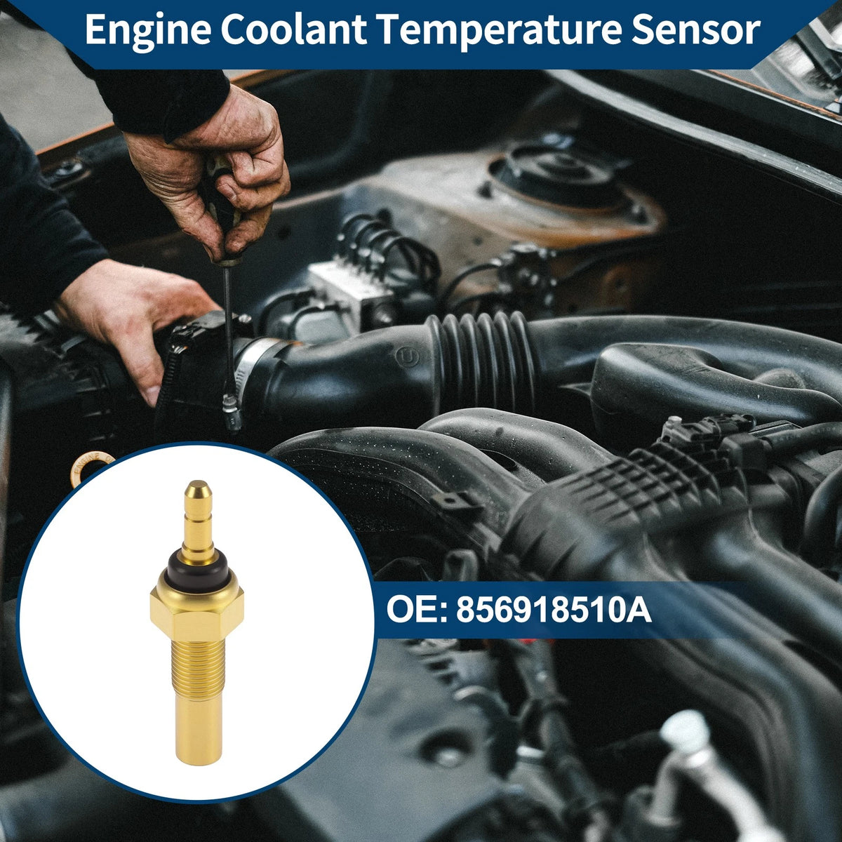 Engine Coolant Temperature Sensor No. 856918510A for Ford Festiva (1988–1989)