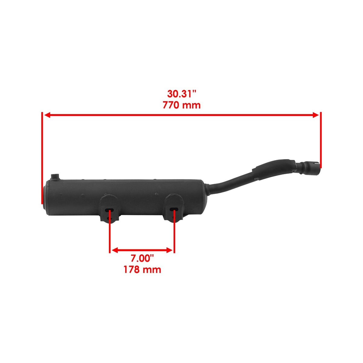 Exhaust Muffler Replacement for Honda TRX250 Recon 250 (1997–2014)