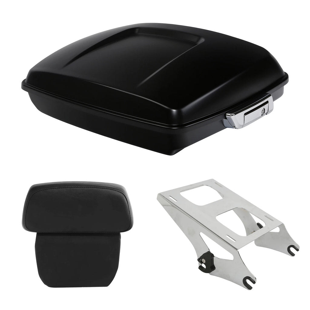 Trunk Backrest Mount Rack for Harley Touring (2014–2026) Black Denim
