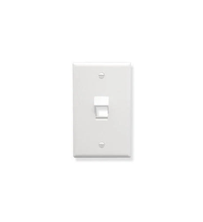 Faceplate for ICC IC107DA1WH (1-gang, 1-port, Angled, White)