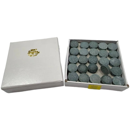 50 Pack Cowhide Billiard Tips for Cue Maintenance
