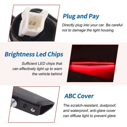 Black LED Third Brake Light for Honda HR-V Vezel (2014–2022) No. 34270T7AH01