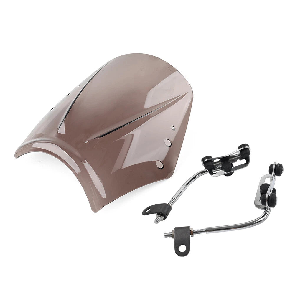1x Tan Universal Motorcycle Windshield Deflector