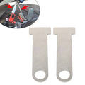 2X Helmet Strap D-Ring Steel Lock Extensions for Universal Motorcycle