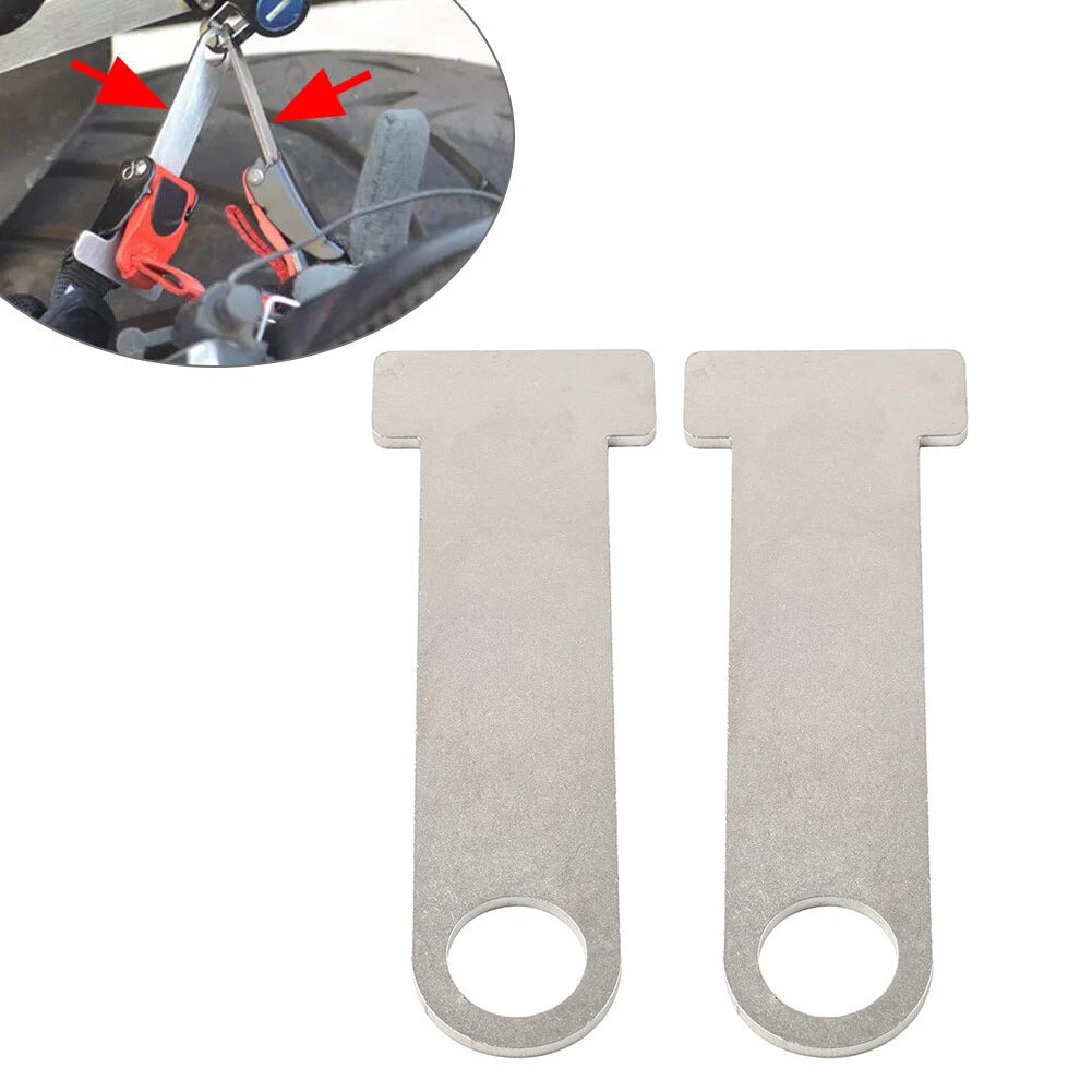 2X Helmet Strap D-Ring Steel Lock Extensions for Universal Motorcycle