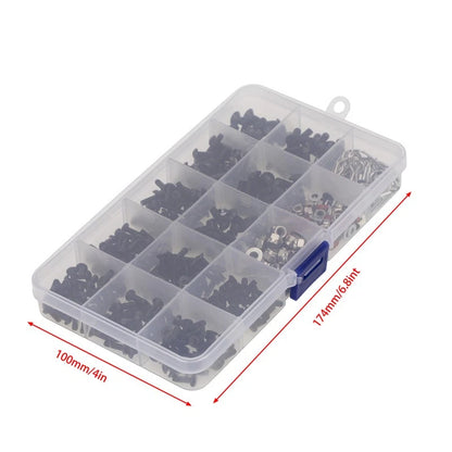 Set of 500 M3 M4 Screws Nuts for 1/10 RC Car Crawler (All Years)
