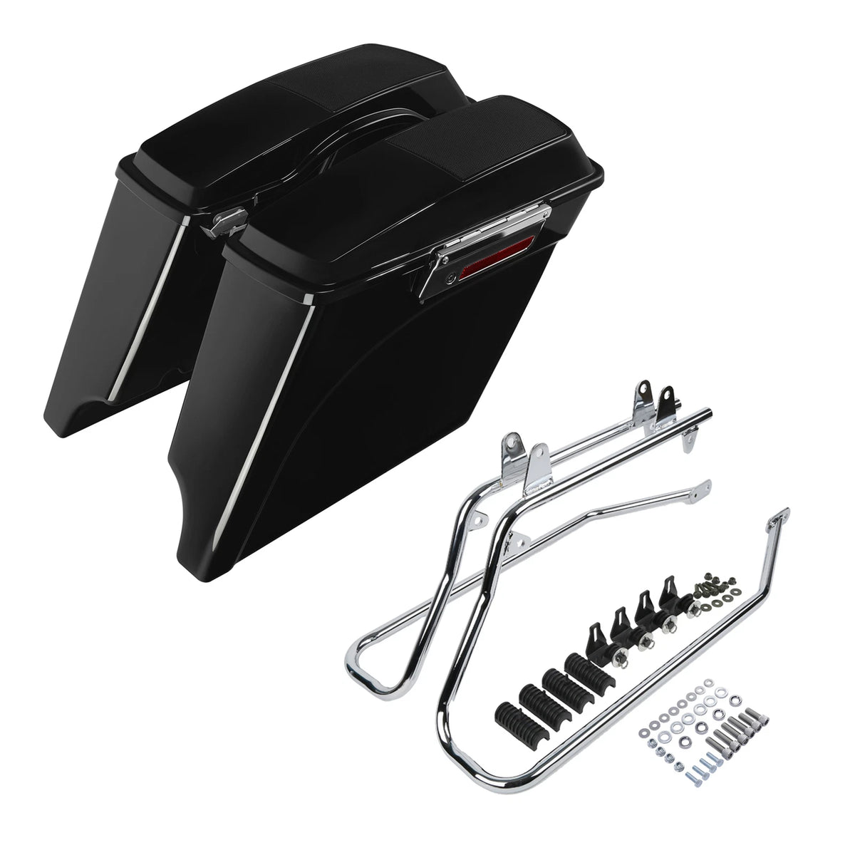 5" Stretched Saddlebag Speaker Lid Bracket for Harley Softail (1984–2017)
