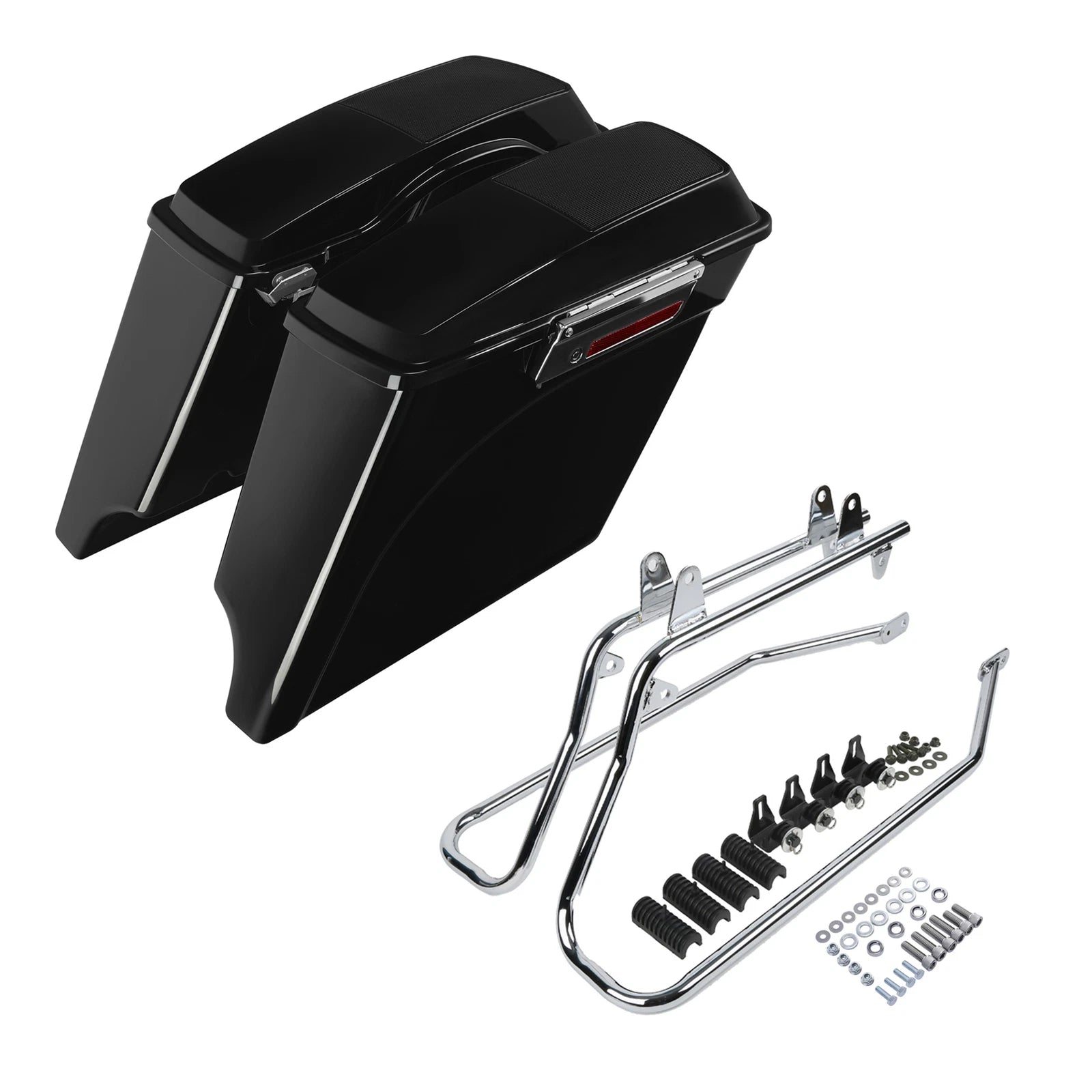 5" Stretched Saddlebag Speaker Lid Bracket for Harley Softail (1984–2017)