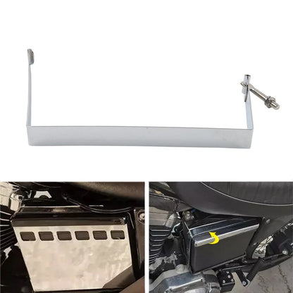 Battery Cover Hold Down Strap for Harley Super Glide FXE, Wide Glide FXWG