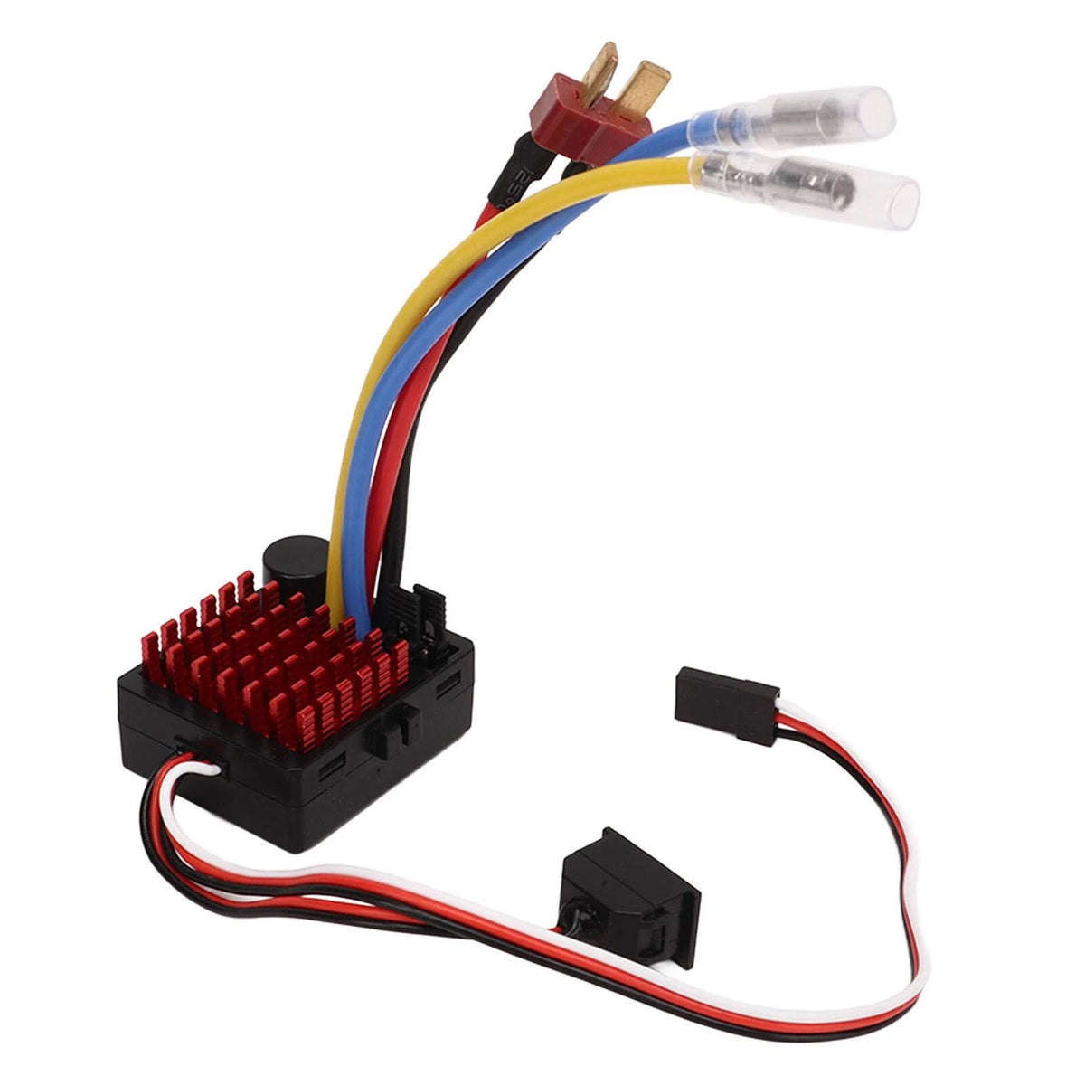 Brushed ESC 60A Waterproof Electronic Speed Controller for RC Car (6V/2A)
