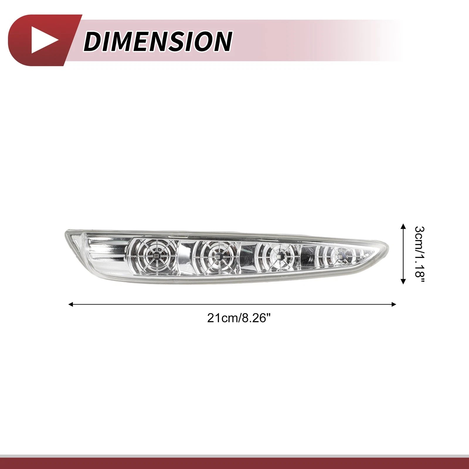Car Mirror Turn Signal Light LED Right Replacement for Hyundai Sonata (2011–2015)