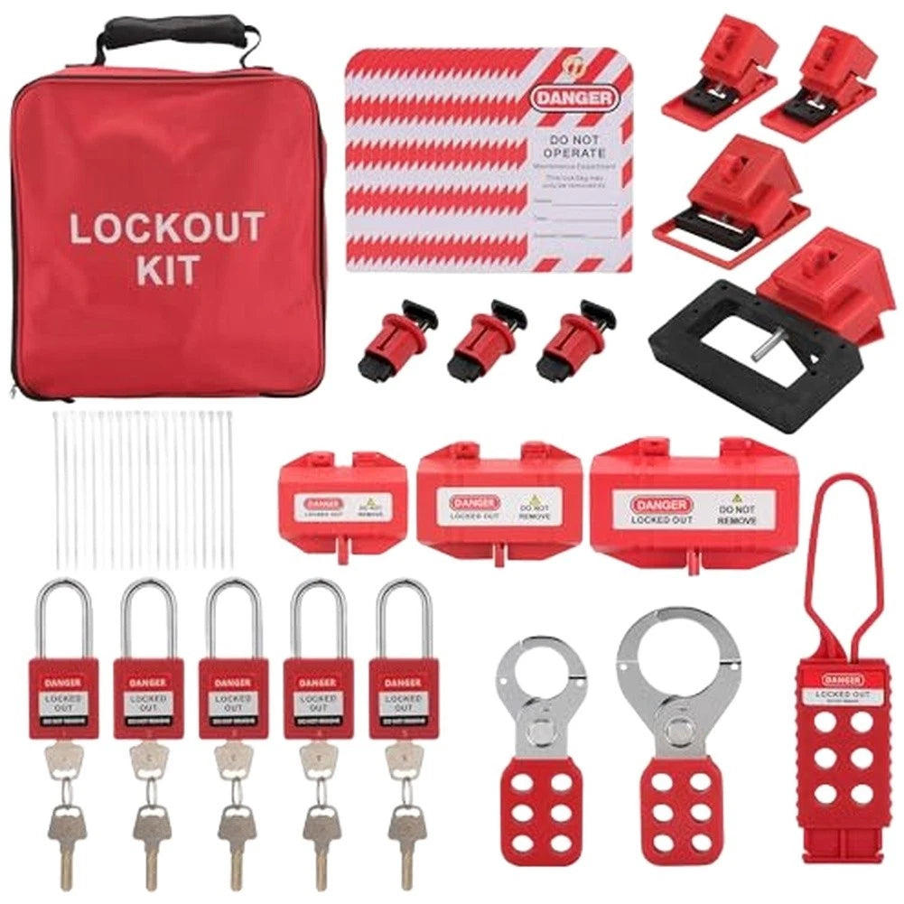 Electrical Safety Lockout Kit for Industrial Use