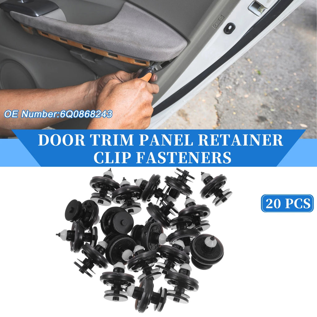 20 Pcs Door Panel Trim Retainer Clips Replacement for Audi TT Quattro (2008–2015)