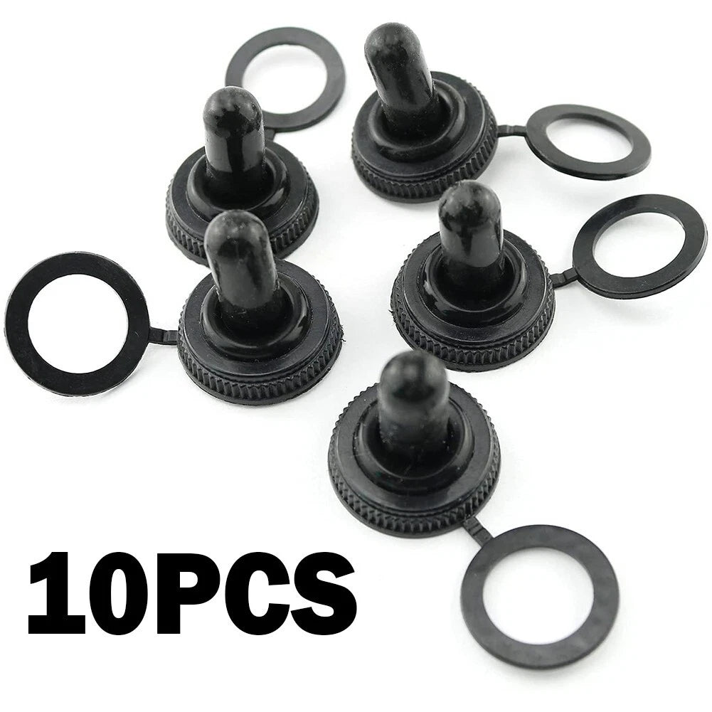 10 Pack Rubber Boot Cover for Toggle Switch (12mm) Waterproof Cap