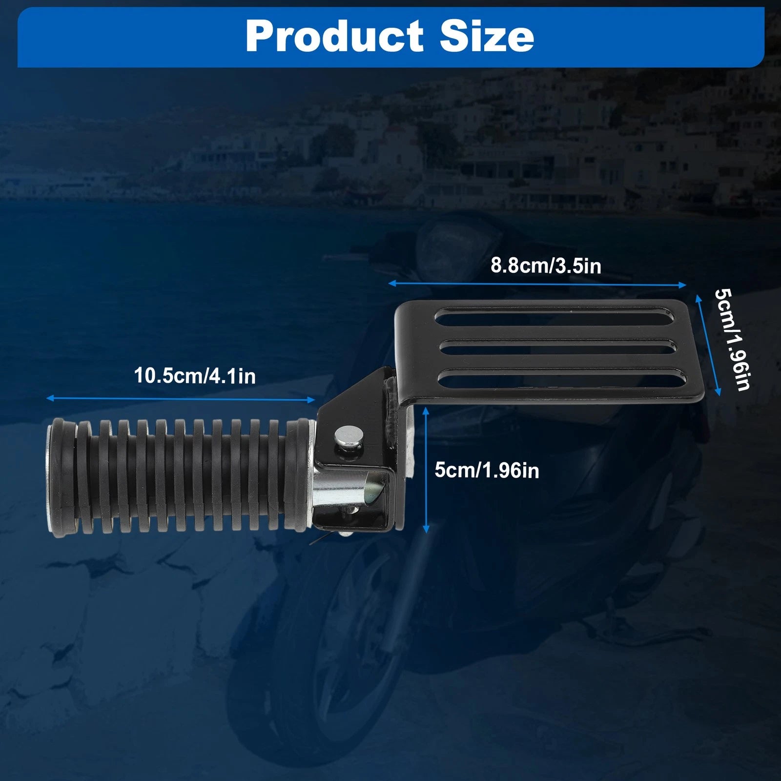 Foldable Front Pedals Electric Bicycle Footpegs for Scooter Moped (2010–2025)