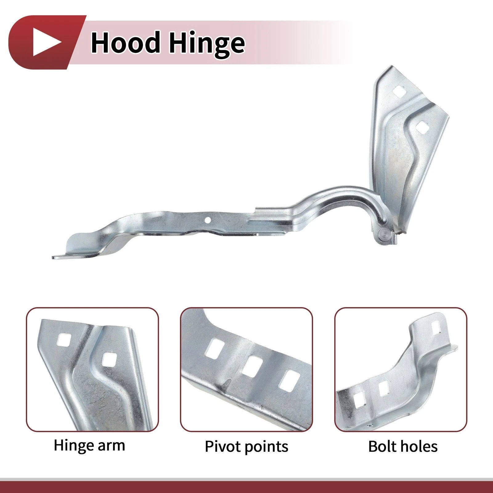 Hood Hinge for Ford Escape (2015–2018) Left Side, 1 pcs