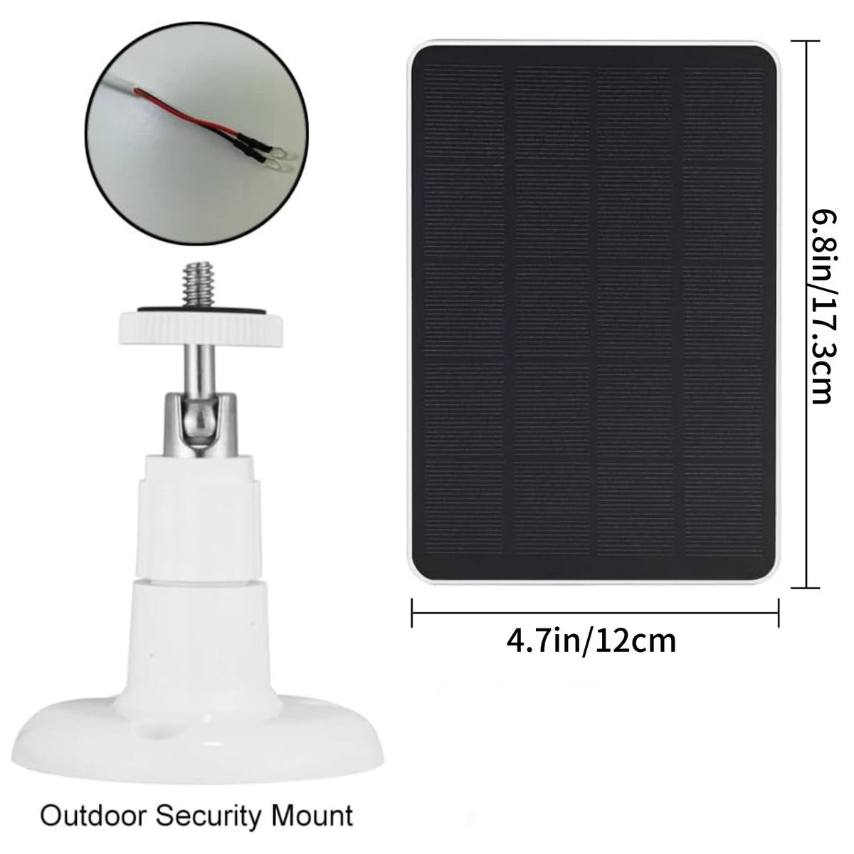 Solar Panel 4W for Ring Doorbell (Compatible with All Models)