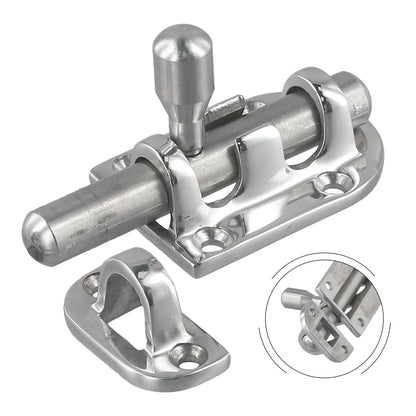 60mm Stainless Steel Boat Door Lock Latch Slide Bolt Clasp