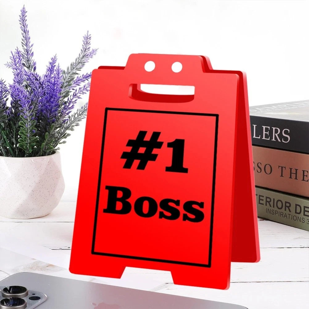Mini Sign Plaque for Office and Home Desk Decor (12x7.8 cm)