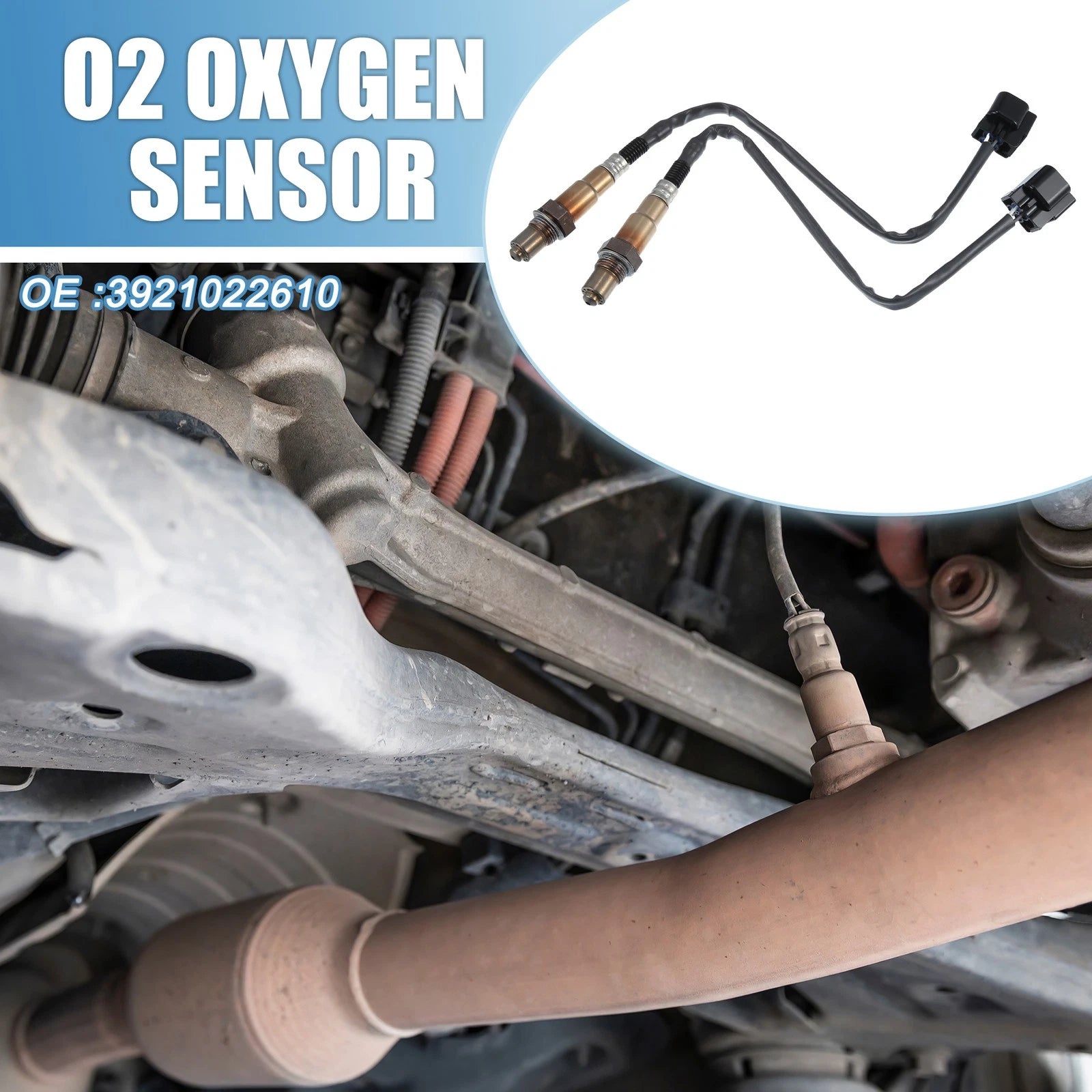 2 Pcs Oxygen Sensor Replacement for Hyundai Accent (2000–2011)