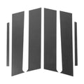 6pc Door Pillar Window Trim Carbon Fiber Pattern for Mitsubishi Lancer (2008–2017)