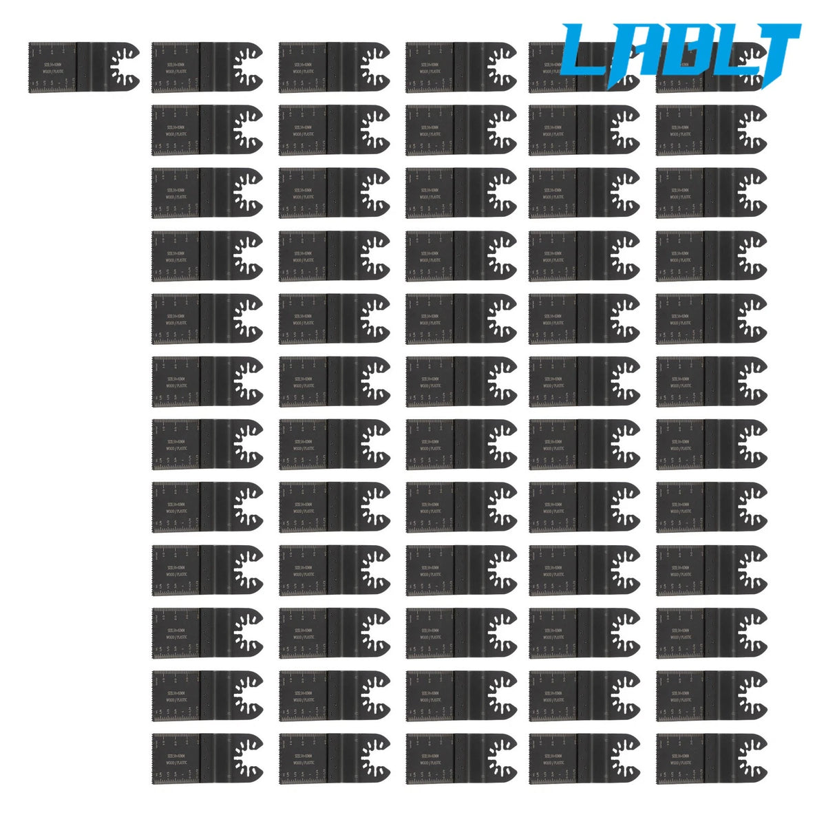60 Pack Oscillating Tool Blades for Wood and Plastic (LABLT)