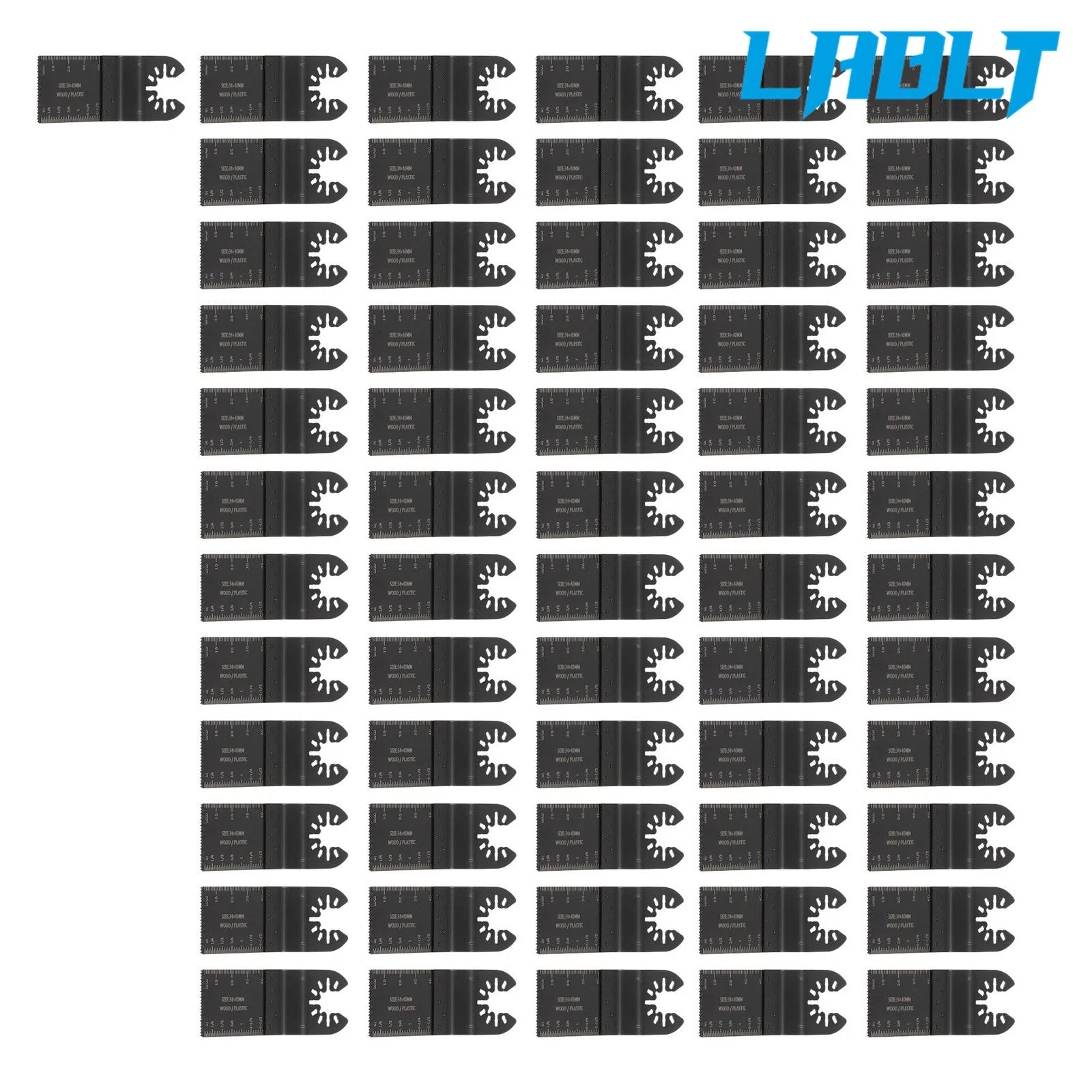 60 Pack Oscillating Tool Blades for Wood and Plastic (LABLT)