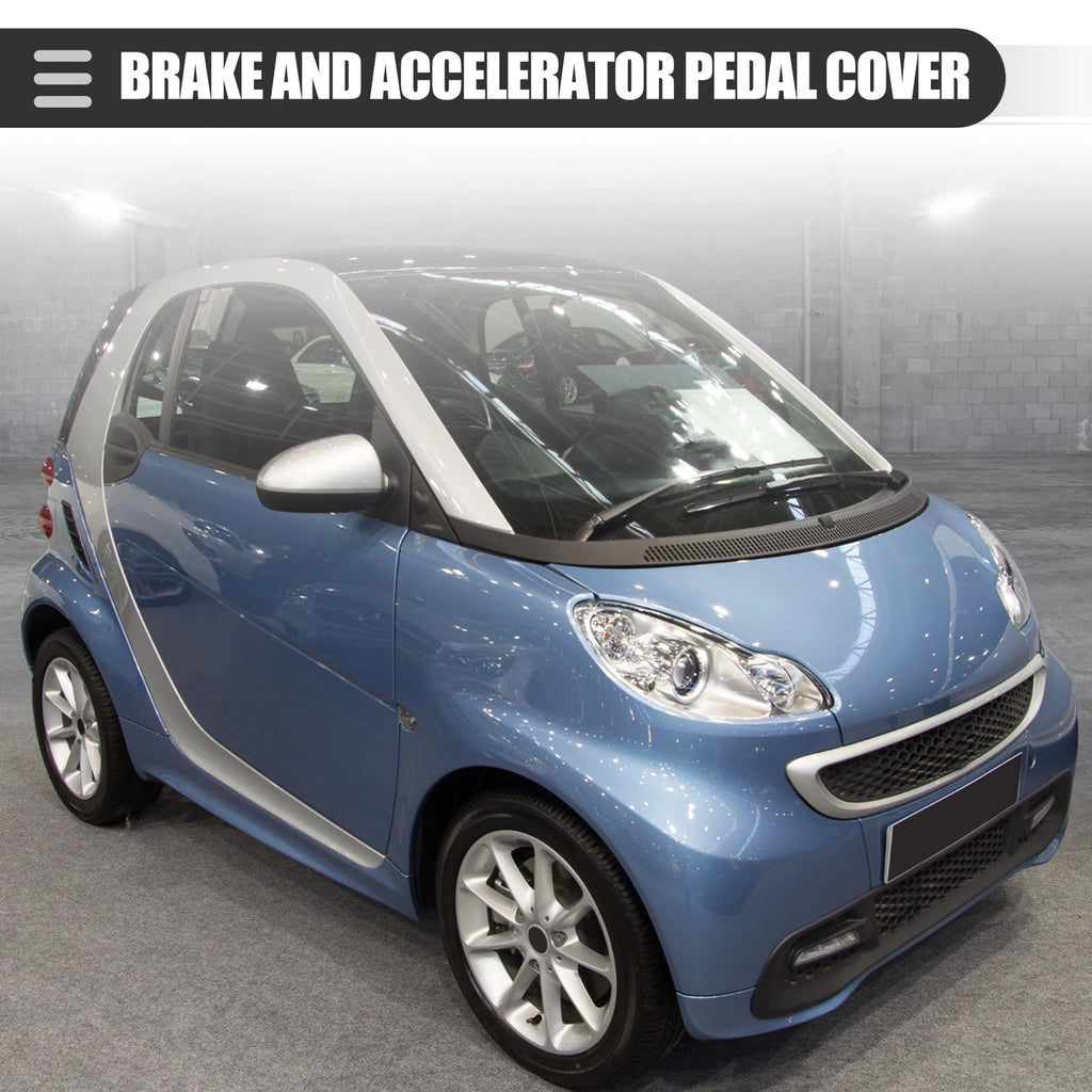 Brake and Accelerator Pedal Covers Front Set for Mercedes-Benz Smart Fortwo (2009–2014)