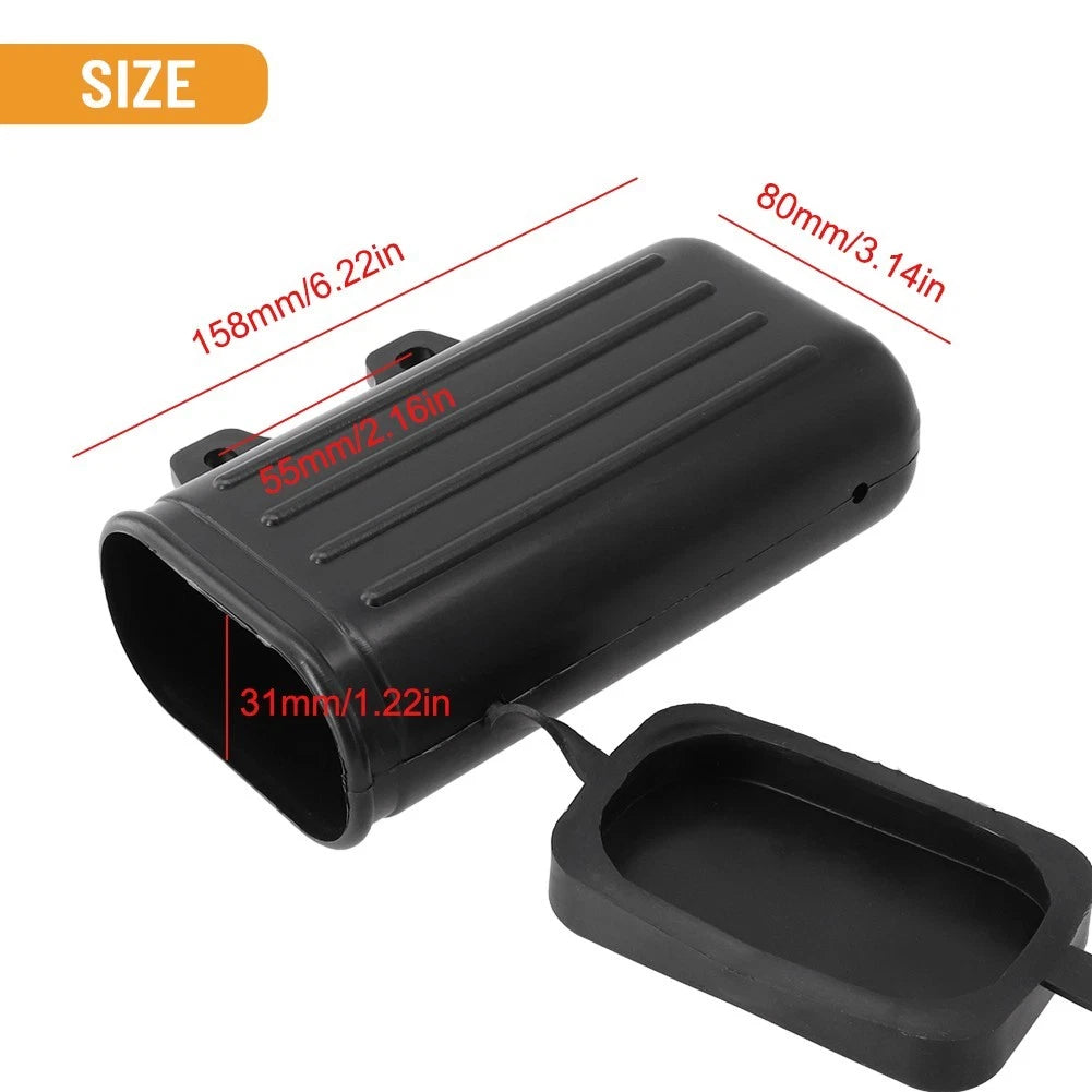 Tool Box for Motorcycle (1 Piece, ABS, Black)