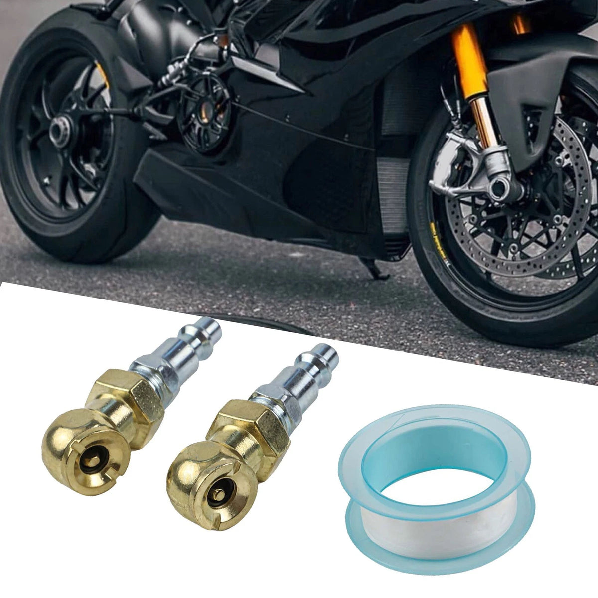 Portable Tire Inflator Valve for Quick Connect Inflation Tasks