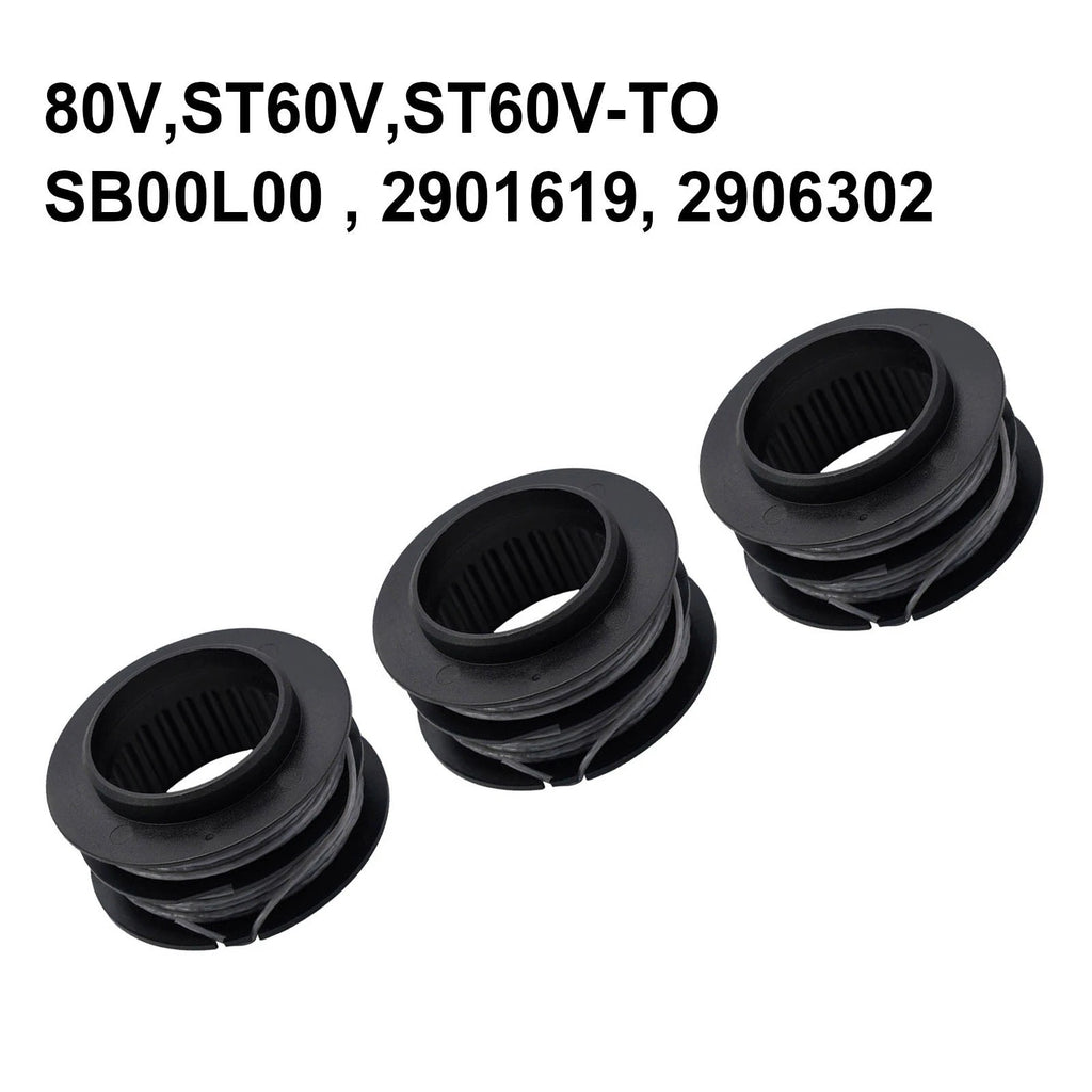 3X Replacement Spool for Greenworks 080 80V String Trimmer SB00L00