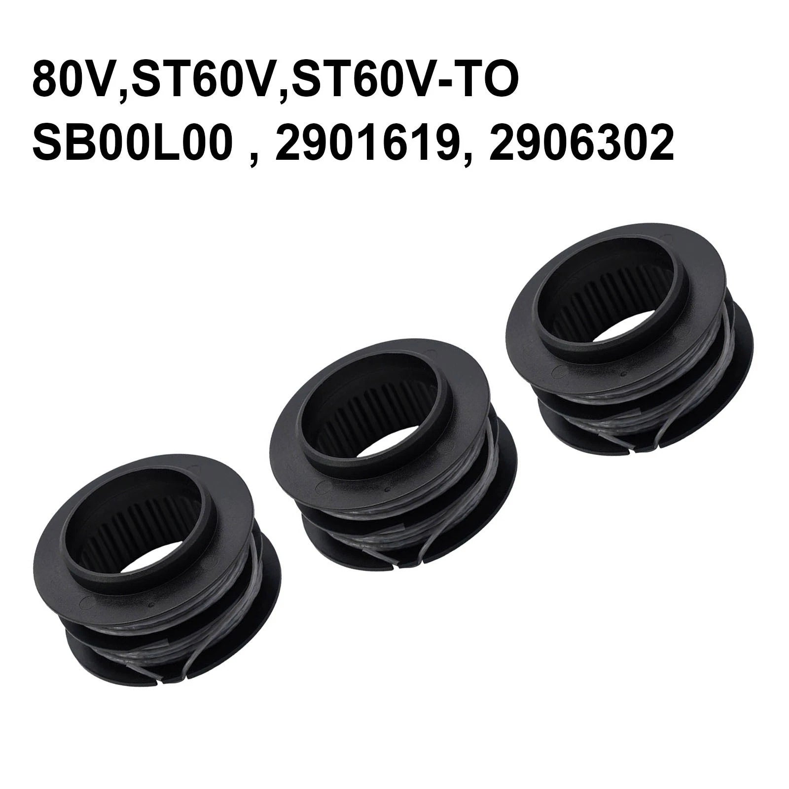 3X Replacement Spool for Greenworks 080 80V String Trimmer SB00L00