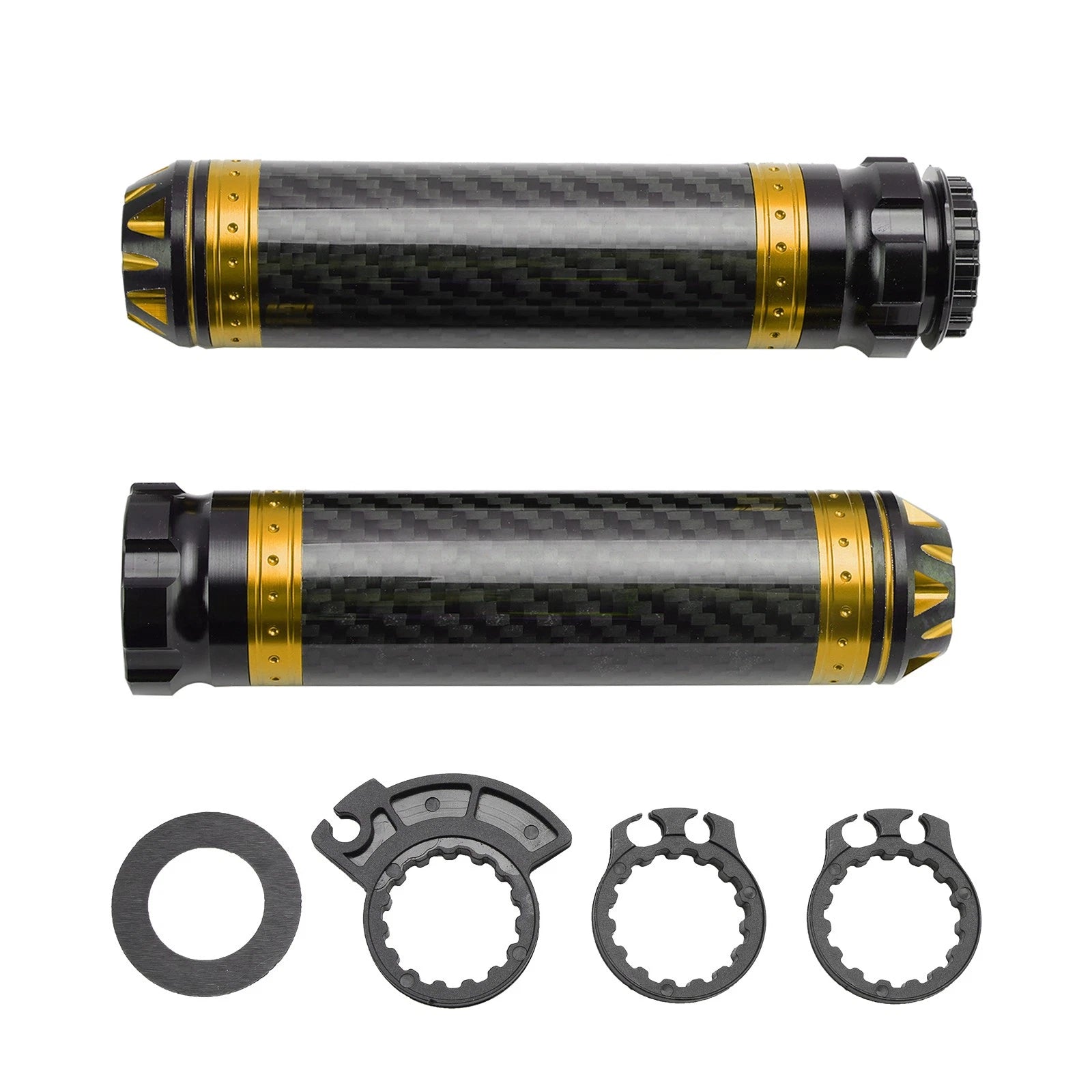 Universal 7/8" Motorcycle Handle Bar Grips Gold (Universal Fit)