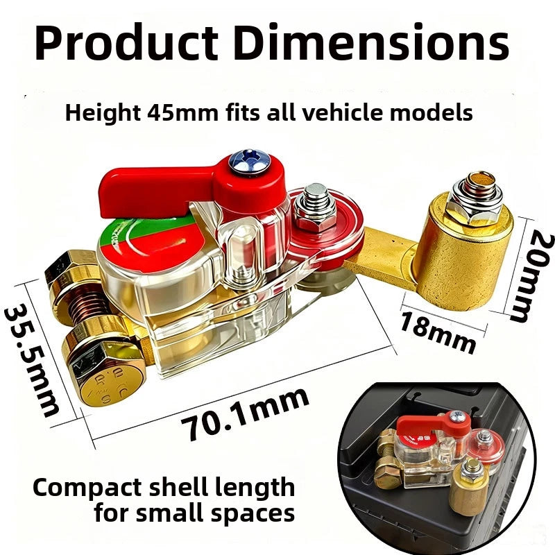 Battery Disconnect Switch for Vehicle Use (12V 24V)