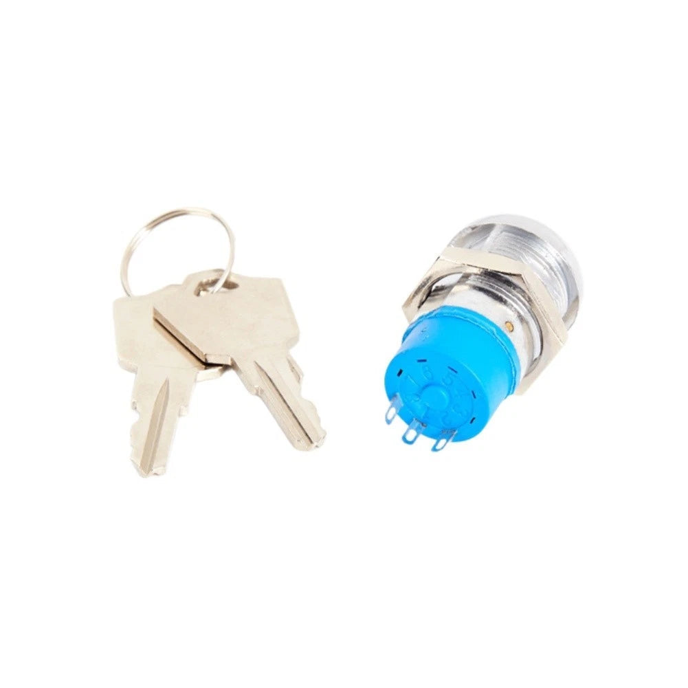 Security Reset Switch Lock Cylinder 19mm for Cabinets and Control Systems
