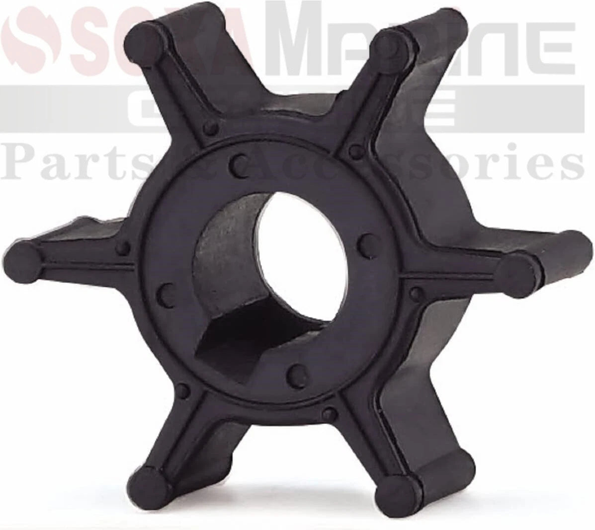 Water Pump Impeller w Key for Yamaha Marine (18-8911, 9-45615)